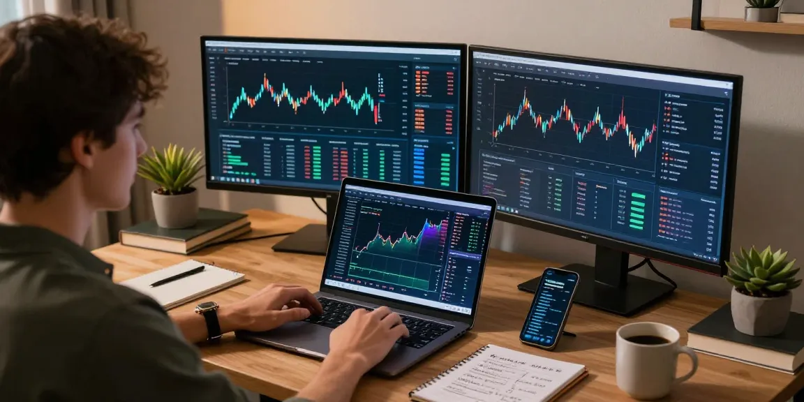 Edimakor ermöglicht sicheres Bitcoin-Trading mit Blockchain-Technologie in einem modernen Home-Office-Setup