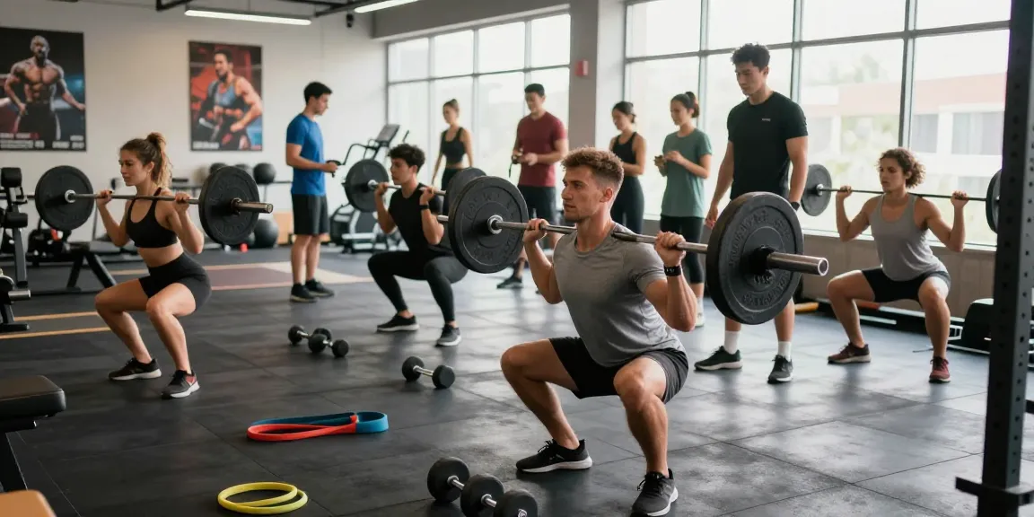 Anabolika Shop Deutschland: Fitness-Enthusiasten trainieren im modernen Gym, motivierende Atmosphäre.