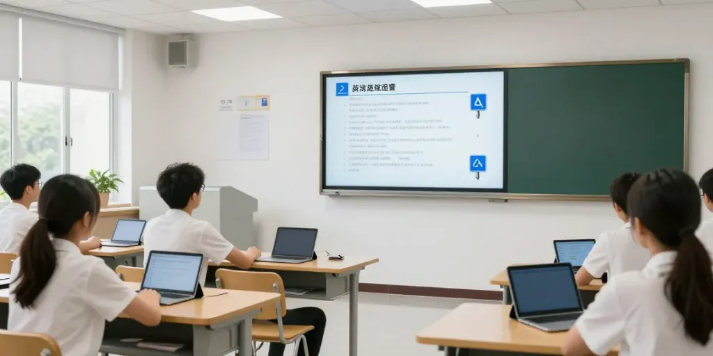 Fahrstunden Zürich in einer modernen Fahrschule mit interaktiven Lernmethoden und Digitaltechnik.