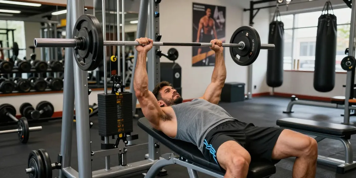 Anabolika Shop - Athletic bodybuilder training in a modern gym environment, showcasing dedication to fitness.