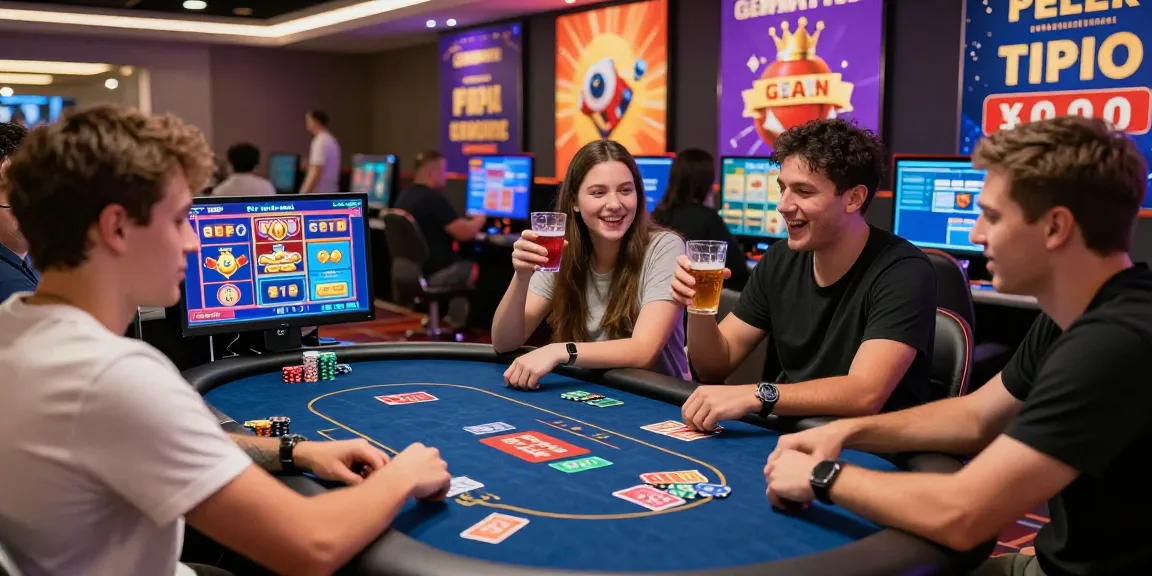 Exciting online gaming atmosphere at https://gemwin.pics/ with players enjoying poker and vibrant digital slots.