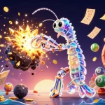 Experience the excitement of keonhacai55chuan as a galactic samurai brings the thrill of winning with colorful lottery vibes.