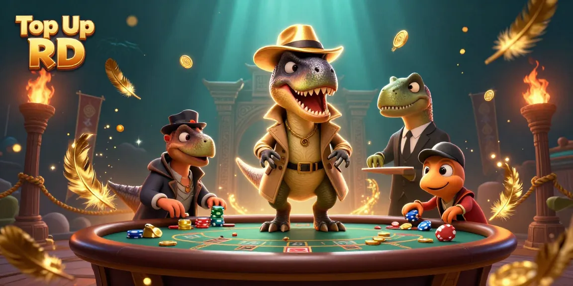 Top Up RD dan permainan casino yang menarik dengan karakter kartun 3D yang dinamis.