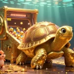 Experience the vibrant world of Trang chủ Sunwin as golden tortoise characters burst with excitement in this dynamic gaming scene.