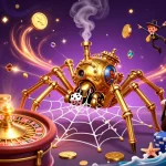 Catching lucky moments on cổng game sunwin amidst golden coins and vibrant casino action.