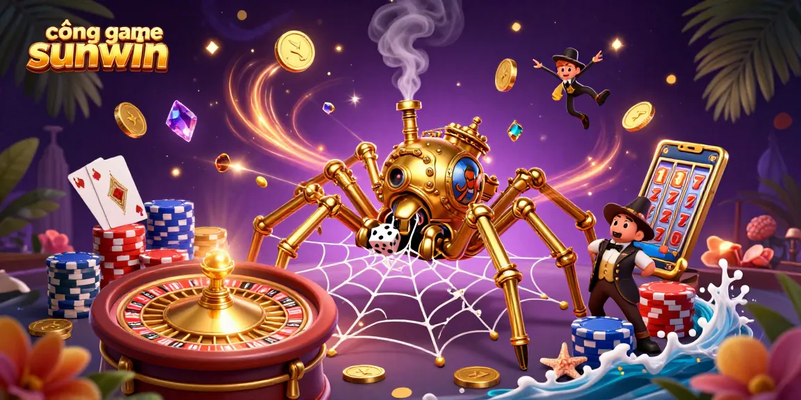 Catching lucky moments on cổng game sunwin amidst golden coins and vibrant casino action.